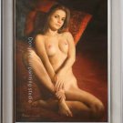 ART ORIGINAL OIL ON CANVAS FEMALE NUDE MODEL AT HOME