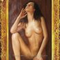 ART ORIGINAL OIL PAINTING SEXY FRMALE NUDE GIRL BEAUTY