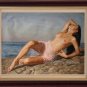FREE SHIPPIN ART ORIGINAL OIL PAINTING FEMALE NUDE GIRL