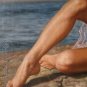 FREE SHIPPIN ART ORIGINAL OIL PAINTING FEMALE NUDE GIRL