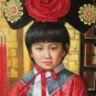 ART ORIGINAL OIL ON CANVAS Qing Dynasty little princess