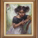 Oil painting Repro Daniel F.Gerhartz-Spark Of Mischief