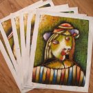 Wholesale lots of 6 oil paintings-abstract figures art