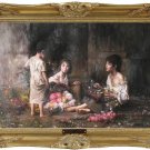 MASTER OIL PAINTING-Alexej Harlamoff-The Flower Girls