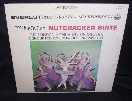 Nutcracker Suite Tchaikovsky-London Symphony Orchestra-John Hollingsworth LP Record 33â VINTAGE