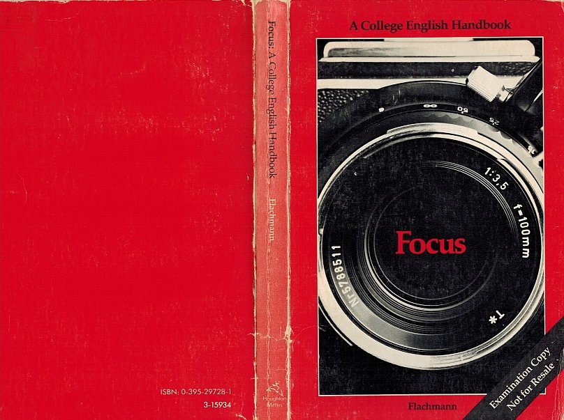 Focus: A College English Handbook by Kim Flachmann 1981 Paperback Read & Understand Your Textbooks