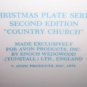 Avon Christmas Plate 1974-Country Church-9 inch Vintage NEW Free Shipping