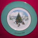 Avon Christmas Plate 1978-Trimming The Tree-9 inch Vintage NEW Free Shipping