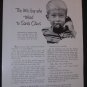 Bell Telephone Christmas 1950 Billy talks to Santa National Geographic advertisement VTG Free Ship