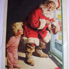 Coca Cola Christmas Santa Claus 1959 National Geographic advertisement Coke Vintage Free Shipping