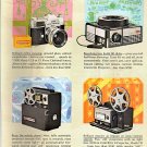 Kodak Retina Reflex Camera, Carousel Projector 1963 National Geographic advertisement VTG Free S&H