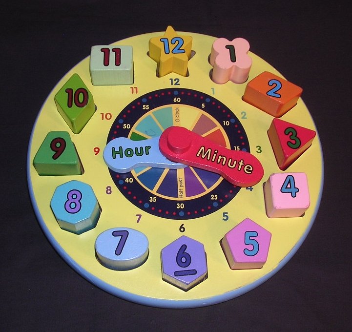 melissa and doug wooden clock