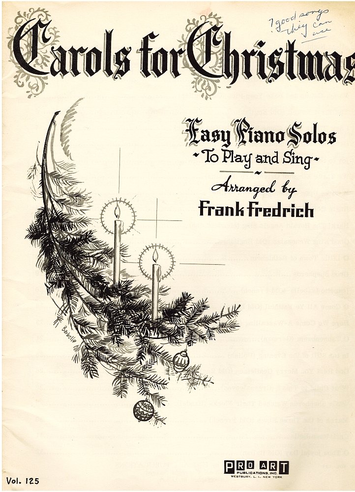 Carols For Christmas ~ 26 Easy Piano Solos To Play And Sing Vol 125 ...