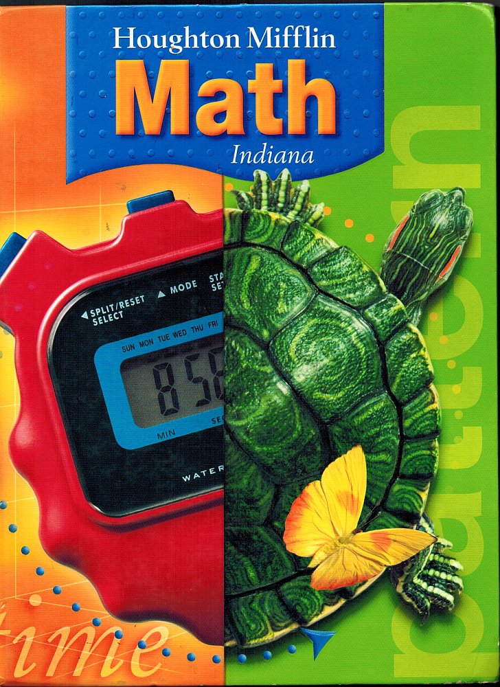 4 grade students book. Houghton Mifflin. Foundation Math book for 4 Grade.