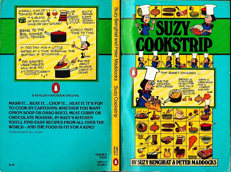 Suzy Cookstrip By Suzy Benghiat and Peter Maddocks Paperback 1979 cookbook/recipes