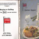 Fisher Givens Realtors Presents:Kitchen Keepers V.1 Cookbook/Recipes Paperback 1988 Shirley A Burns
