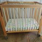 Evacuation Crib Wooden Child/Baby Community Playthings Dewdrop G106 rolls smoothly locking casters