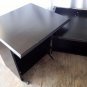 Desk/Cabinet Fold-out Combo Multi-Purpose Space Saving Shelves Wood Black 29"Hx48"W $50 PICKUPONLY
