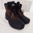 Winter Snow Boots Insulated Men 12 Brown Suede Leather Upper/Rubber Sole~Old Mill ThermoLite EUC