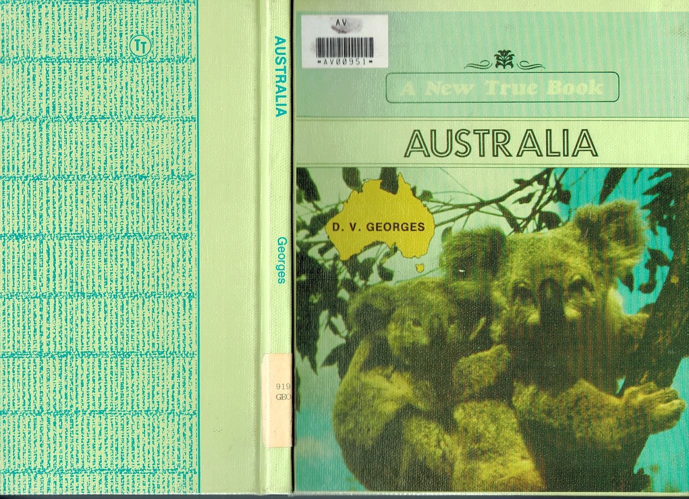 Australia - Aborigines/Down Under/Kangaroos/Koalas/Wombats/Marsupials D. V. Georges Hardback 1986
