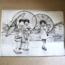 WILLY SEILER VERY FINE 28/200 RAINY DAY ADORABLE $450