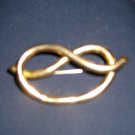 LOVERS KNOT GENUINE VICTORIAN LARGE BROOCH PINCHBECK !