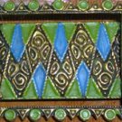 SUPERB EDWARDIAN ART NOUVEAU ENAMEL BROOCH LUCITE/BAKEL