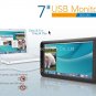 7 inch USB Powered TFT LCD Monitor - USB for VGA input - Touch Screen option