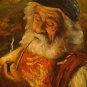 VINTAGE PAINTING OF EARLY SEAMAN SMOKING A PIPE