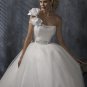 FW317 Hot Selling One-shoulder Ball Gown Organza Wedding Dress