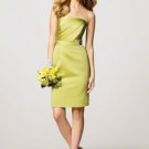 FB0010 A-line Sleeveless Knee-length Satin Bridesmaid Dress