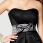 FB0014 Sweetheart A-line Knee-length Satin Bridesmaid Dress