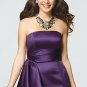 FB0022 Sleeveless A-line Floor-length Satin Bridesmaid Dress