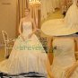 R0004 Real Sample Ball Gown Strapless Satin Bridal Gowns
