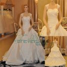 Customer-made Ball Gown Cap Sleeve Taffeta Bridal Gowns