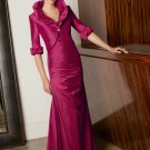 V0100 Free Shipping  Floor-length Taffeta Mother Dresses with Jacket
