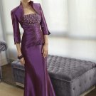 V0109 Discount Two-pieces Mermaid Purple Mother of the Bridals Dresses