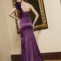 V0115 On Sale One-shoulder Elastic Satin Mother of the Bridal Dresses