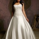 V0129 Wholesale Sweetheart Ball Gowns Embroidered Plus Size Bridal Dresses