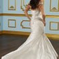 V0135 High Quality Sweetheart  SatinCourt Train Plus Size  Mermaid  Wedding Dresses