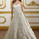 V0138 New Style A-line Sweetheart Court Train Lace Wedding Dresses 2012