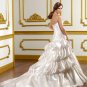 V0141 Free Shipping Sweetheart A-line Court Train Ruffles Wedding Gowns