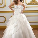 V0143 High Quality Sweetheart Ball Gowns Beaded Organza Wedding Dresses