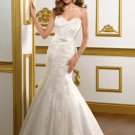 V0144 Custom Made Sweetheart Embroided Mermaid Lace Wedding Dresses 2012