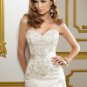 V0151 Free Shipping Sweetheart A-line Lace with Beaded White Bridal Gowns