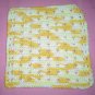 Yellow and White Crocheted Dishcloth