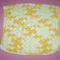 Yellow and White Crocheted Dishcloth