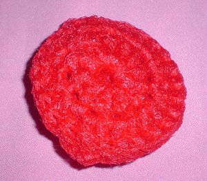 Crocheted Red Scrubbies Scrubby