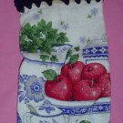 Crocheted Hanging Buttonless Specialty Dishtowel Apples