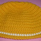 Boys Mustard with White Stripe Beanie Hat